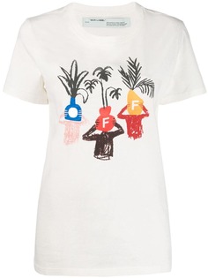 Off-White футболка с логотипом