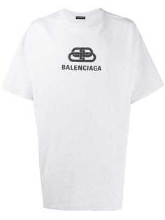 Balenciaga футболка оверсайз с логотипом