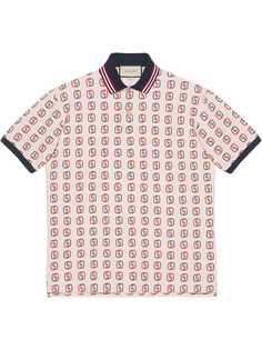 Gucci рубашка-поло оверсайз с логотипом Interlocking G