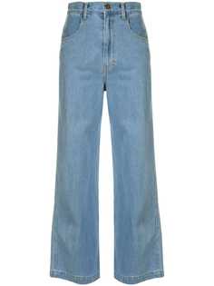 Nanushka выбеленные ковбойские джинсы 80-х годов