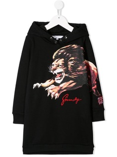 Givenchy Kids платье-толстовка с принтом