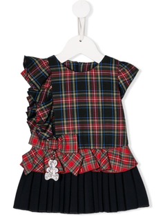 Lapin House клетчатое платье с оборками