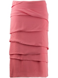 Versus Pre-Owned draped fitted skirt