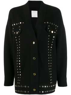 Sandro Paris кардиган оверсайз с люверсами