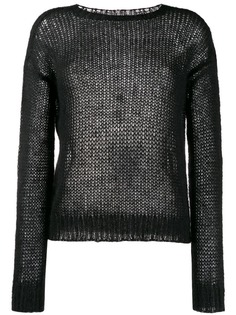 Prada топ в рубчик с высоким воротником