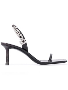 Alexander Wang декорированные босоножки с логотипом