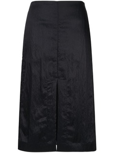 Jil Sander юбка миди с разрезом спереди