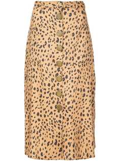 Nicholas юбка с леопардовым принтом