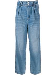 Sandro Paris джинсы с завышенной талией и складками