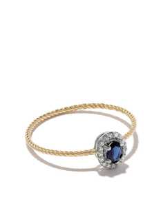 Wouters & Hendrix Gold золотое кольцо с бриллиантами и сапфиром