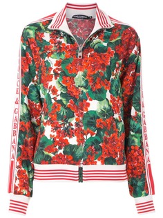 Dolce & Gabbana куртка-бомбер с цветочным принтом