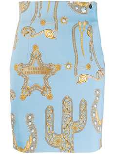 Versace Collection юбка мини с принтом