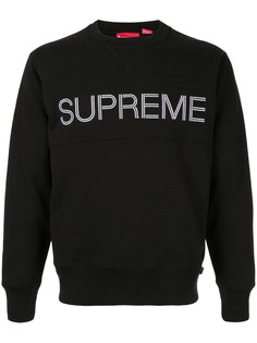 Supreme толстовка с вышитым логотипом