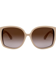 Burberry Eyewear солнцезащитные очки в массивной оправе