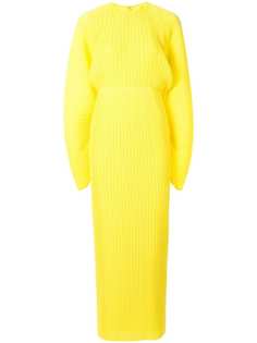 Solace London long-sleeve pleated dress