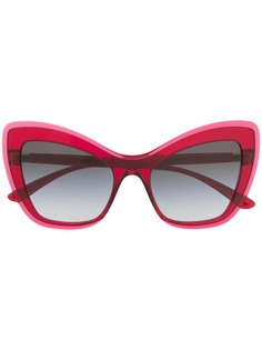 Dolce & Gabbana Eyewear солнцезащитные очки в массивной оправе кошачий глаз