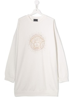 Young Versace платье-толстовка с логотипом