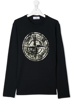 Stone Island Junior толстовка с логотипом