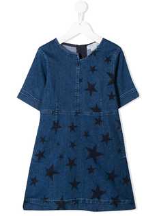 Stella McCartney Kids джинсовое платье с принтом