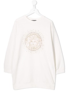 Young Versace платье-толстовка с логотипом