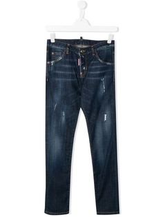 Dsquared2 Kids джинсы из вареного денима
