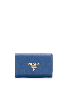 Prada картхолдер с металлическим логотипом