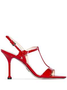 Prada T-bar 90mm button sandals