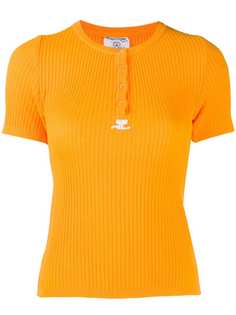 Courrèges Pre-Owned knitted ribbed T-shirt