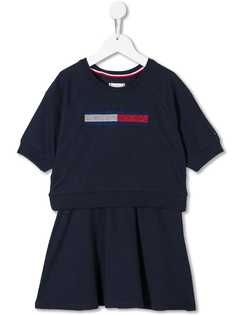 Tommy Hilfiger Junior трикотажное платье с логотипом