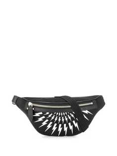 Neil Barrett lightning print belt bag