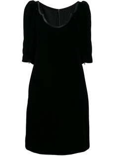Yves Saint Laurent Pre-Owned velvet effect slim dress