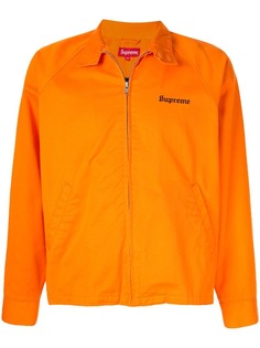 Supreme куртка с фактурной нашивкой на спине
