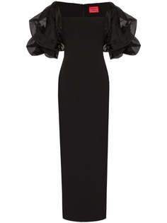 Solace London платье макси Ellice с объемными рукавами