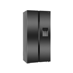 Холодильник HIBERG RFS-484DX NFXd, двухкамерный, мокрый асфальт
