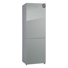 Холодильник HIBERG RFC-311DX NFGS, двухкамерный, серебристое стекло