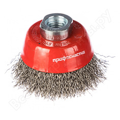 Щетка чашечная с гофрированной нержавеющей проволокой эксперт 501 (60 мм; м14*2 мм) профоснастка 20801001