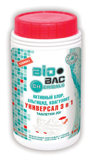 Аксессуары для дачного отдыха Хлор мт таблетки 20 гр Биобак