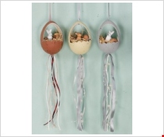 Предметы интерьера Набор подвес игрушка кролики 3 шт (3928) Hoff Interieur