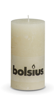 Свечи, подсвечники, аромалампы Свеча Bolsius rustic ivory 13х6.8 см