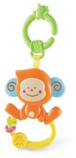 Игрушка для новорожденных Игрушка Bkids веселая обезьянка с колечком