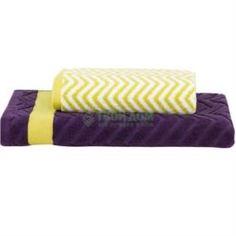 Полотенца Набор полотенец Togas Локки 50х100 см,70х140 см Violet-Yellow (10.00.00.0590)