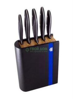 Ножи, ножницы и ножеточки Набор кухонных ножей Stahlberg 5 предметов нержсталь (6997-S)