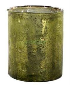 Вазы SHISHI Ваза-цилиндр серебристо-зеленая 13 см