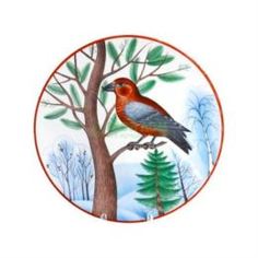 Декоративная посуда Тарелка декоративная ИФЗ Зимующие птицы Сосновый клёст (8080352001)