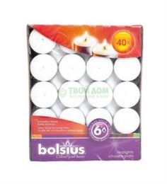 Свечи, подсвечники, аромалампы Свеча Bolsius 40 шт белый (103630508500)
