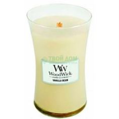 Свечи, подсвечники, аромалампы Свеча WoodWick Натуральная ваниль 10x17см большая (93112)