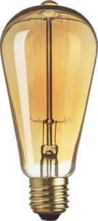 Лампочки Лампа накаливания винтажная Navigator трубка ST64 60Вт цоколь E27