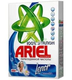 Средства для стирки и ухода за бельем Стиральный порошок Ariel Автомат Эффект Lenor 450 г