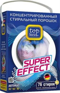 Средства для стирки и ухода за бельем Стиральный порошок Top House Super Effect 4.5 кг