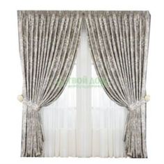 Шторы и тюль Комплект Togas Маэстро 240х275,400х275 см 5 пр Grey (40.13.64.0134)